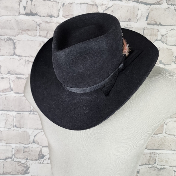 Akbura Other - Akbura Snowy River Cowboy Hat Pure Fur Felt Size 56 Black Australia